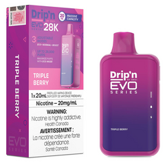 Drip'n EVO 28K Disposable Vape: Triple Berry (20mL)