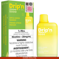 Drip'n 5000 Disposable Vape: Apple Lemon Squeeze (1pk)