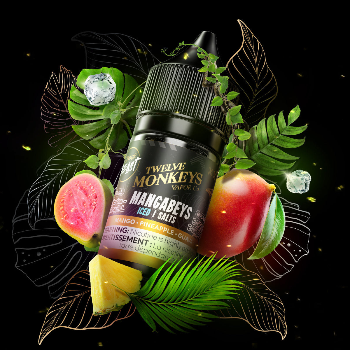 FLAVOUR BEAST SALT - MANGABEYS 30ML-MONKEY SERIES - 30 ML / 20 MG