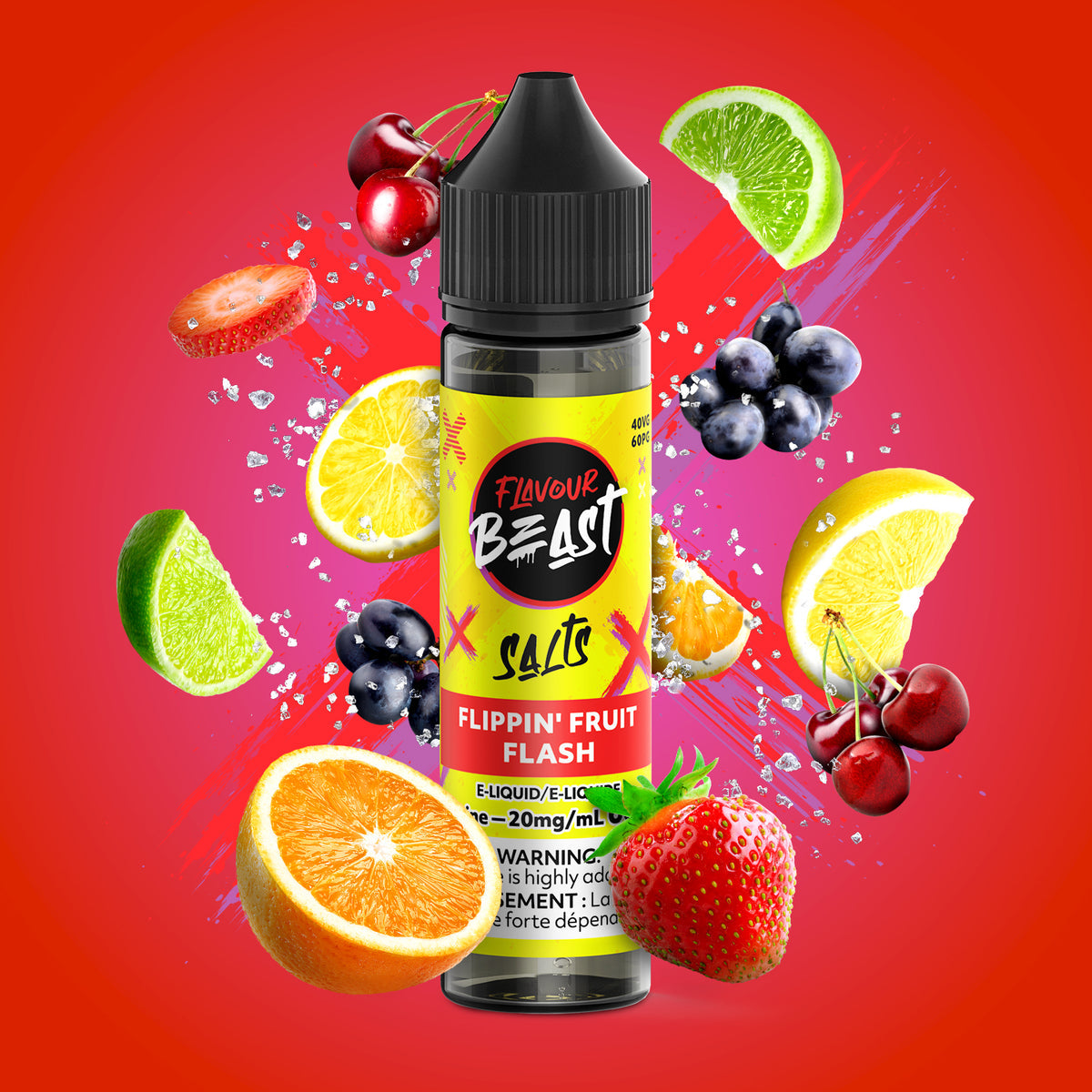 FLAVOUR BEAST SALT - FLIPPIN' FRUIT FLASH 60ML - 60 ML / 20 MG
