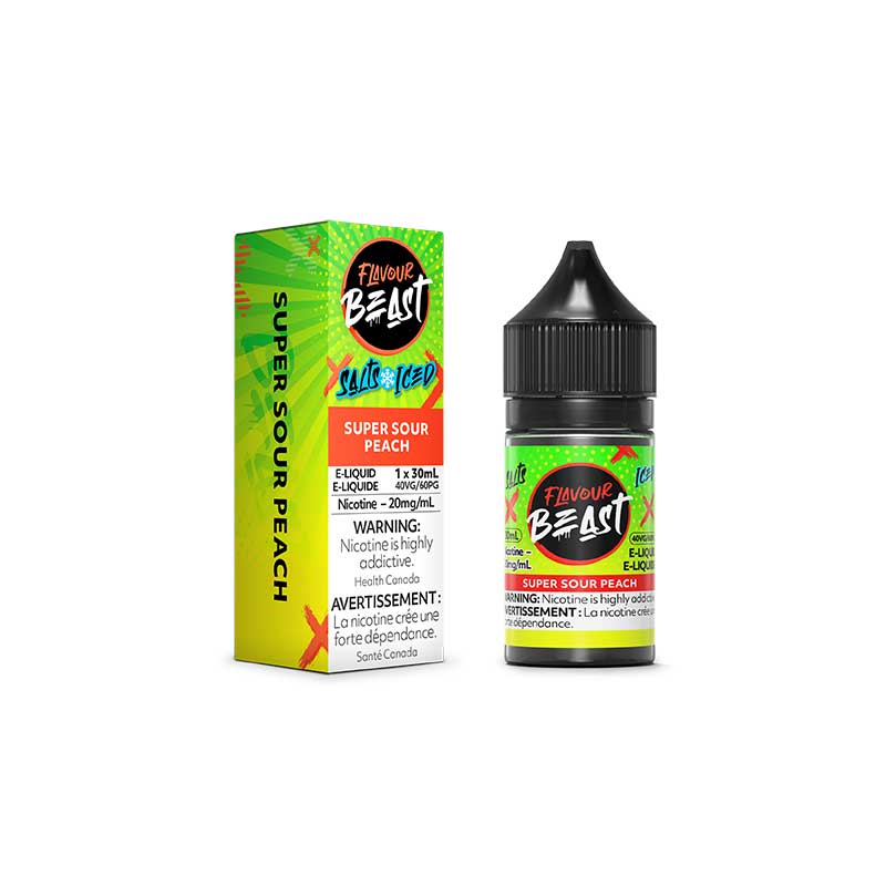 FLAVOUR BEAST SALT - SUPER SOUR PEACH ICED 30ML - 30 ML / 20 MG