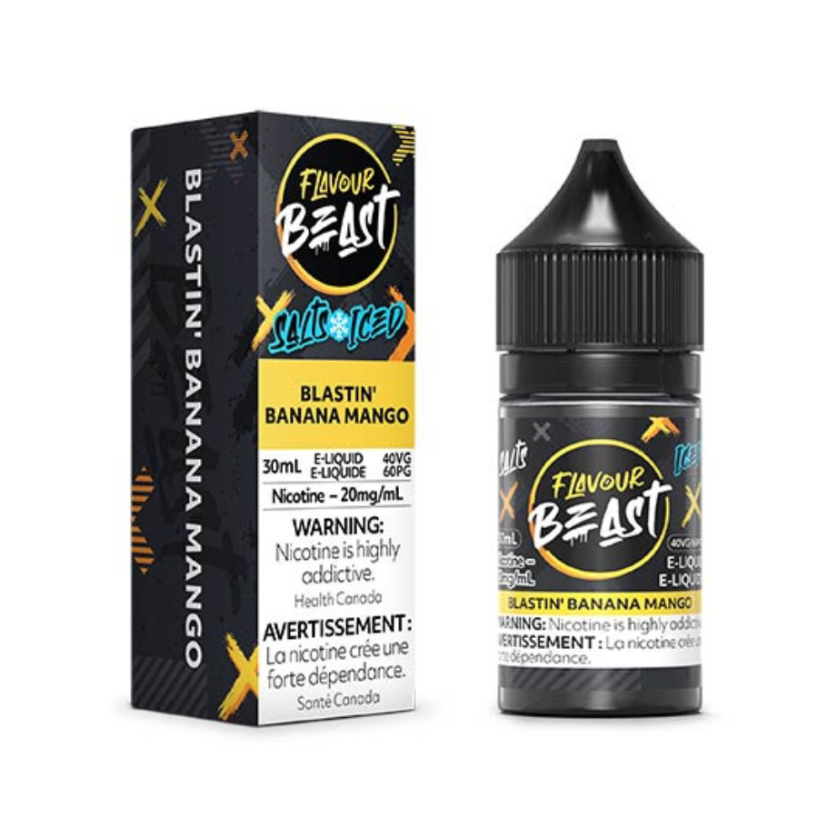 FLAVOUR BEAST SALT - BLASTIN' BANANA MANGO ICED 30ML