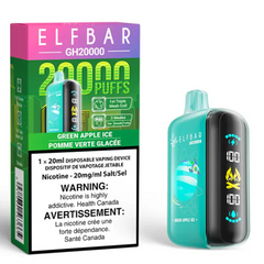 Elf Bar GH20000 Disposable Vape - 20K Puffs - Green Apple Ice