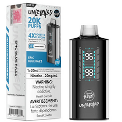 lavour Beast Unleashed DCP 20K Disposable Vape: Epic Blue Razz Iced (20mL)