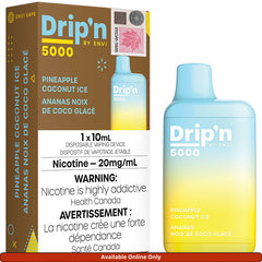 Drip'n 5000 Disposable Vape: Pineapple Coconut Ice (1pk)