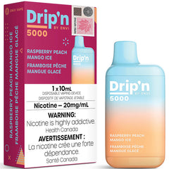 Drip'n 5000 Disposable Vape: Raspberry Peach Mango Ice (1pk)