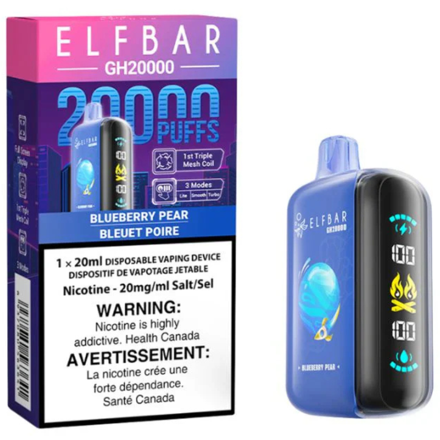 Elf Bar GH20000 Disposable Vape - 20K Puffs - Blueberry Pear