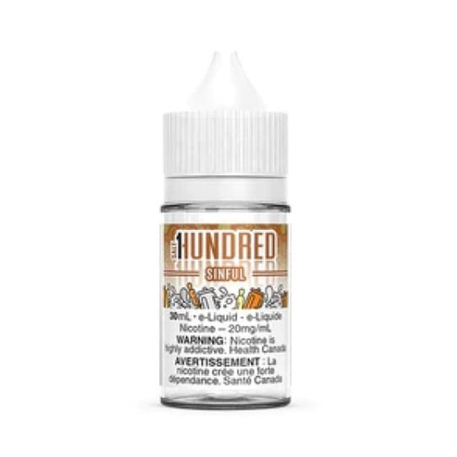 1Hundred Sinful 30ml Salt Nic 20mg Bold 50