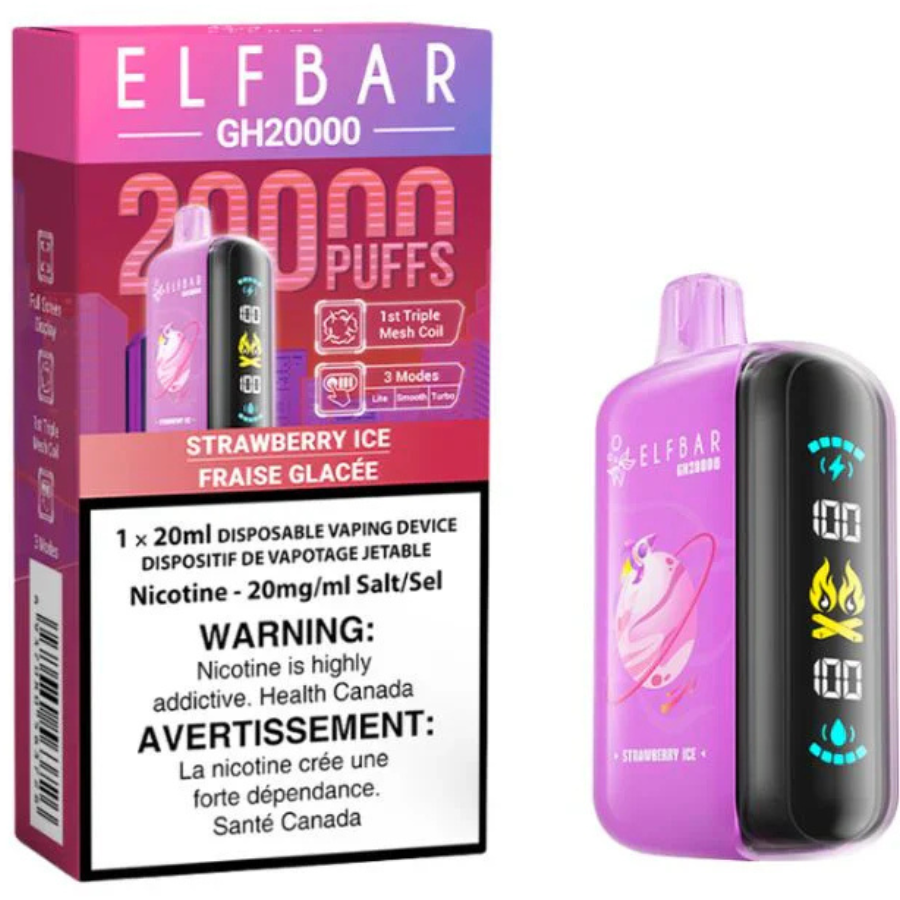 Elf Bar GH20000 Disposable Vape - 20K Puffs - Strawberry Ice