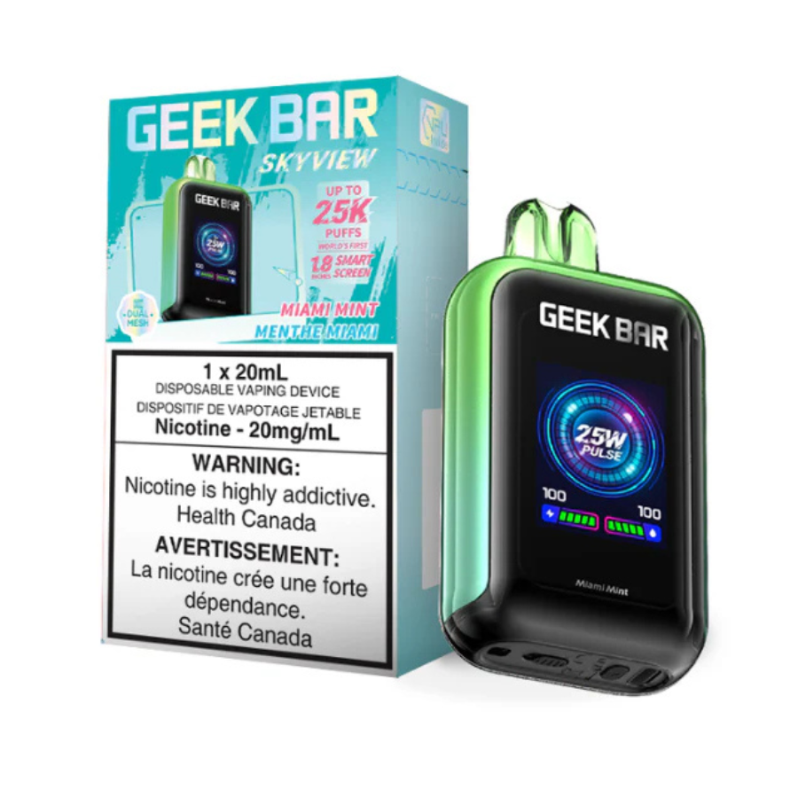 GEEK BAR SKYVIEW 25K MIAMI MINT DISPOSABLE VAPE