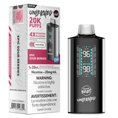 FLAVOUR BEAST UNLEASHED DCP 20k EPIC SOUR BERRIES ICED DISPOSABLE VAPE