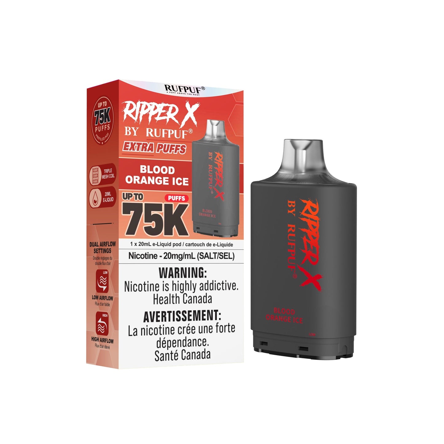 RUFPUF RIPPER X 75K POD - White G.B / 20 MG