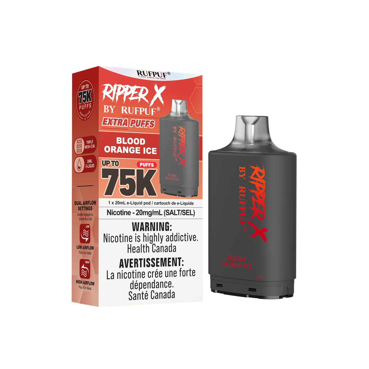 RUFPUF RIPPER X 75K POD - White G.B / 20 MG