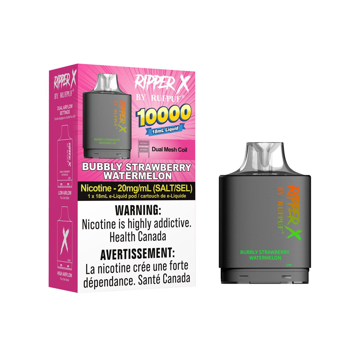 Bubbly Strawberry Watermelon Ripper X 10000 (20mg/ML)