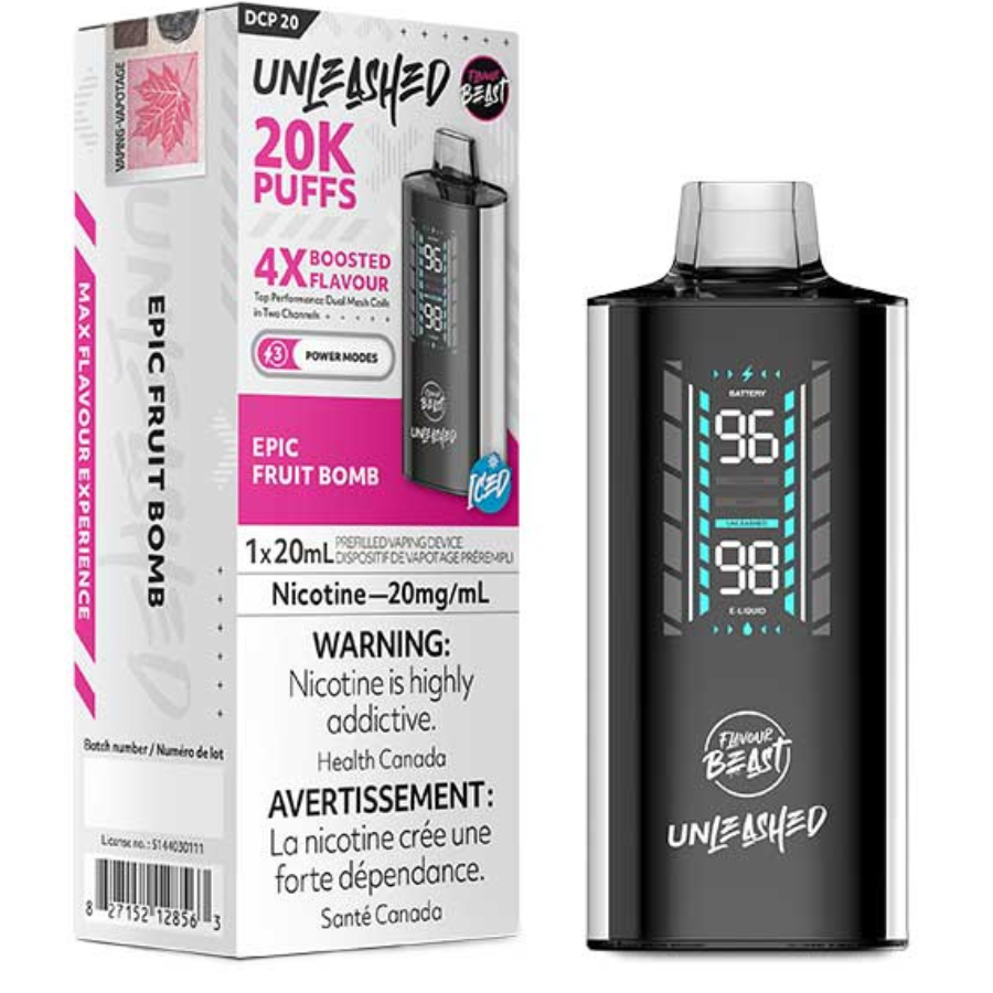 Flavour Beast Unleashed DCP 20K Disposable - Epic Fruit Bomb (ON