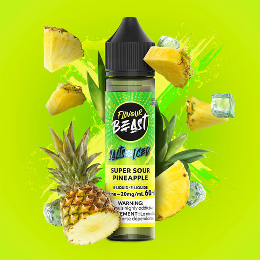FLAVOUR BEAST SALT - SUPER SOUR PINEAPPLE ICED 60ML - 60 ML / 20 MG