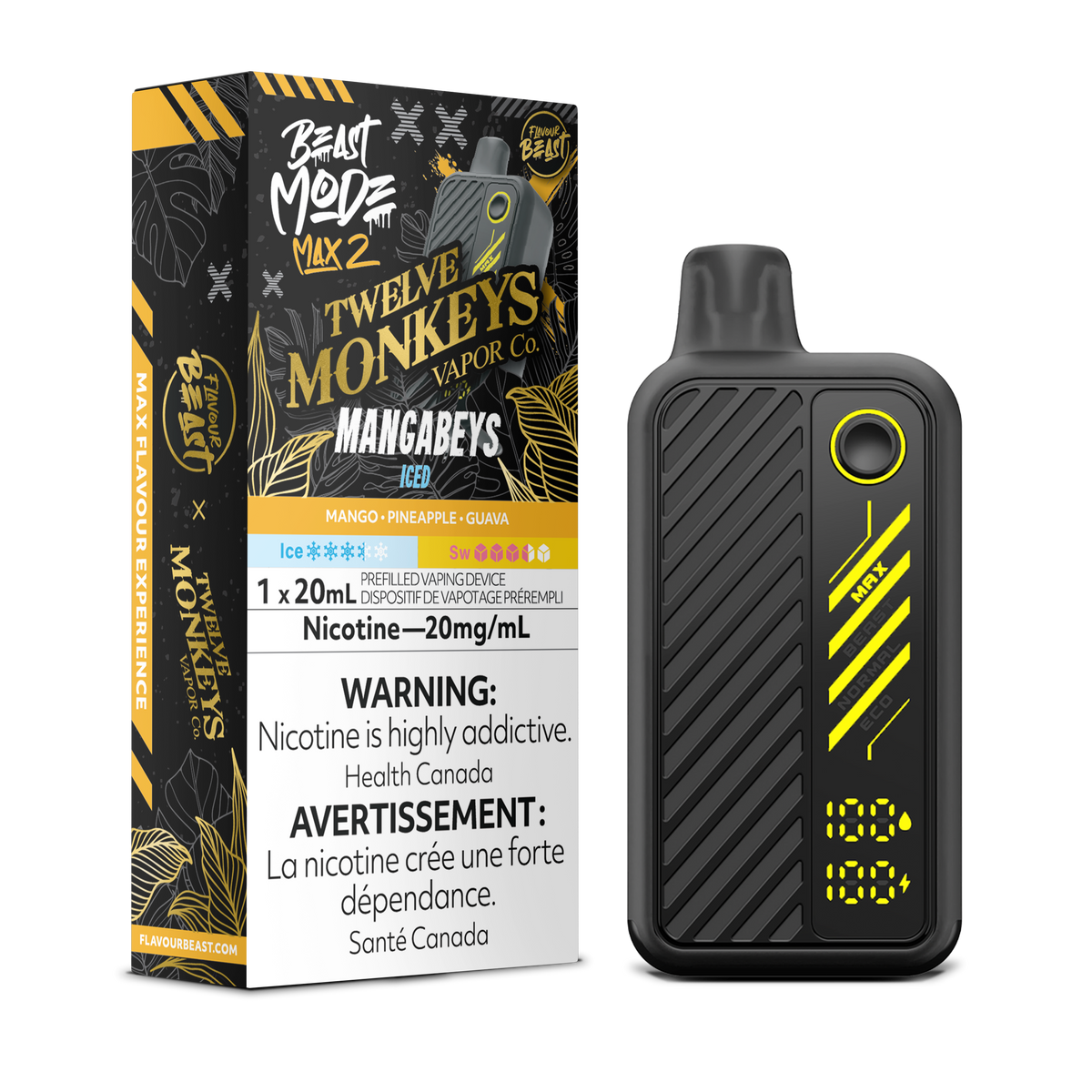 FLAVOUR BEAST SALT - MANGABEYS 30ML-MONKEY SERIES
