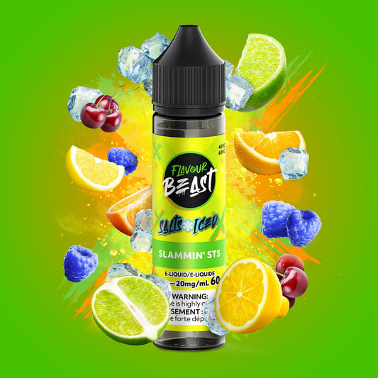 FLAVOUR BEAST SALT - SLAMMIN' STS ICED 60ML - 60 ML / 20 MG