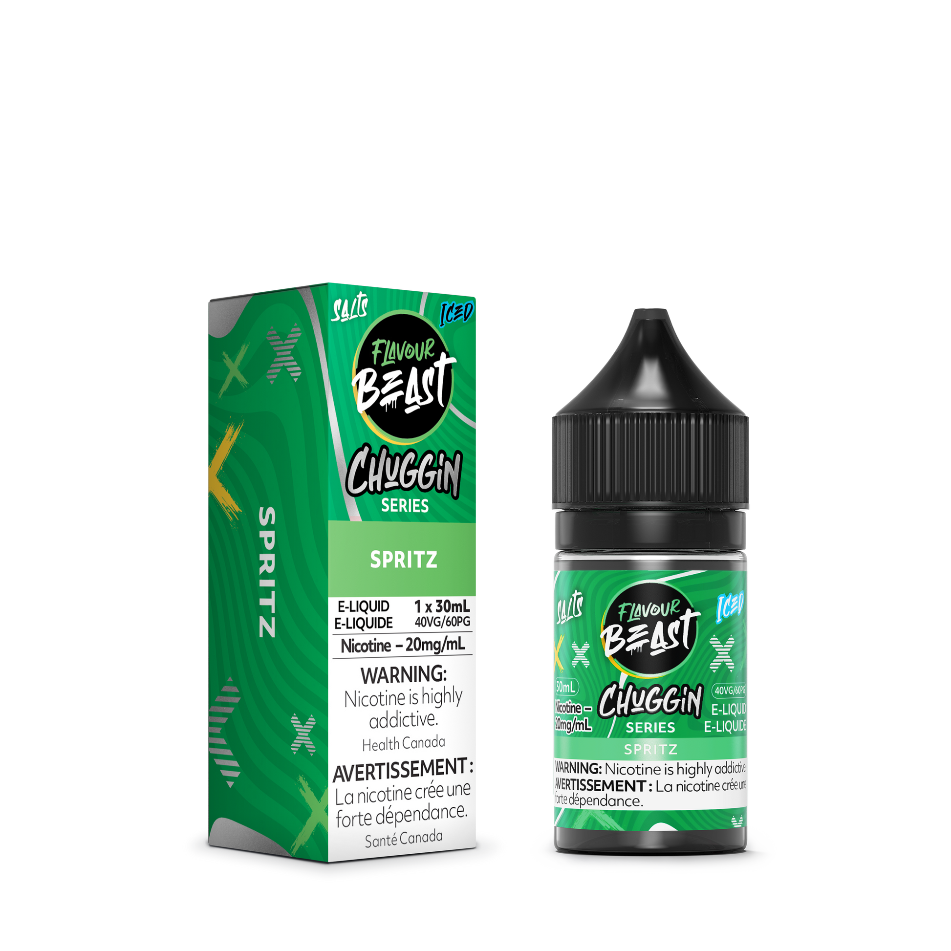 FLAVOUR BEAST SALT - CHUGGIN' SPRITZ ICED 30ML - 30 ML / 20 MG