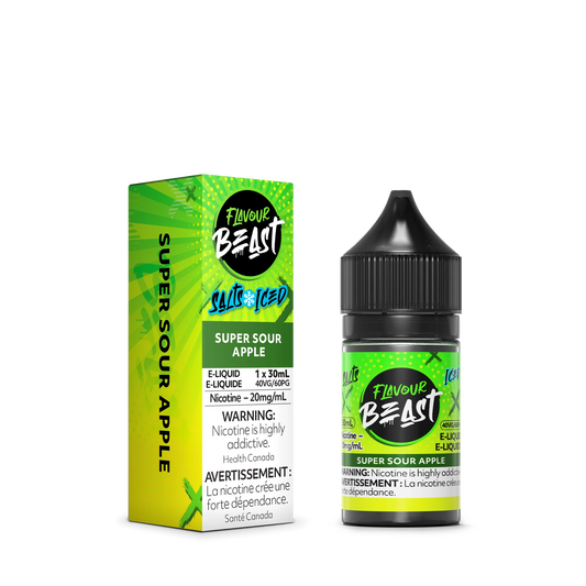 FLAVOUR BEAST SALT - SUPER SOUR APPLE ICED 30ML