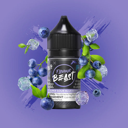 FLAVOUR BEAST SALT - SUPER SOUR BLUEBERRY ICED 30ML - 30 ML / 20 MG
