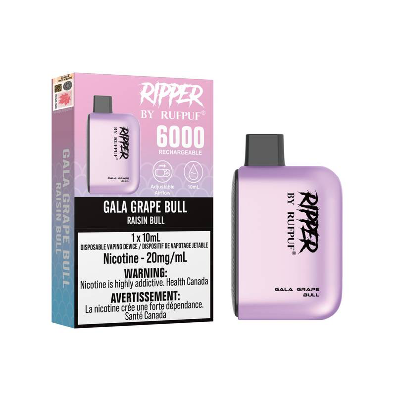 RUFPUF Ripper 6000 Disposable - Gala Grape Bull