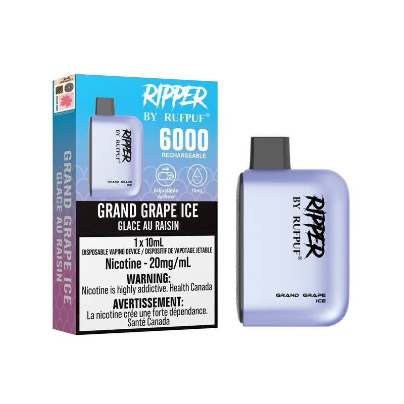 RUFPUF Ripper 6000 Disposable - Grand Grape Ice