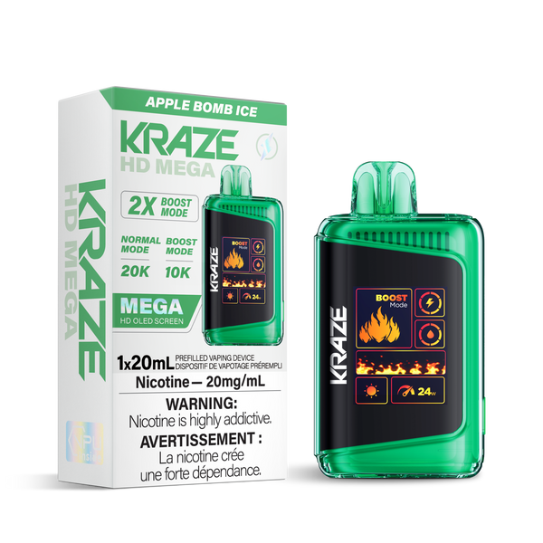 Apple Bomb Ice - KRAZE HD MEGA 20K Disposable