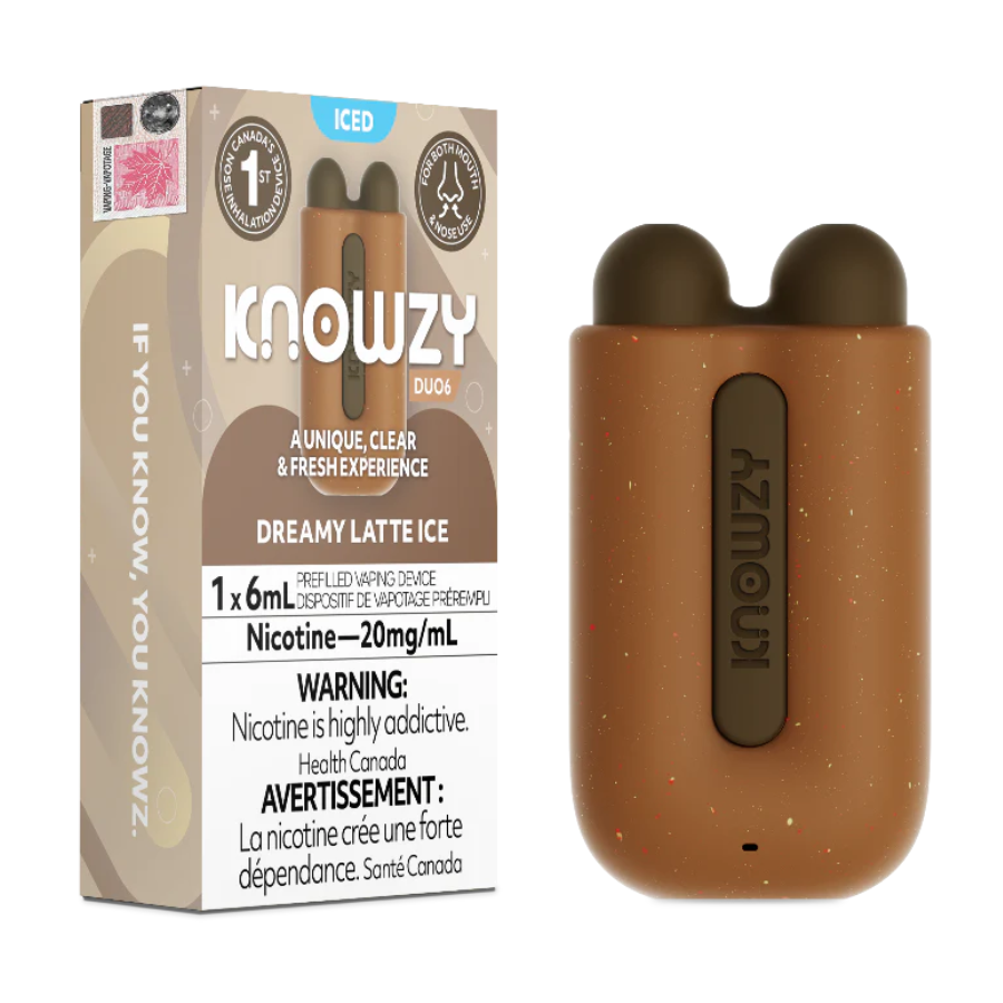 KNOWZY DUO6 DREAMY LATTE ICE DISPOSABLE VAPE