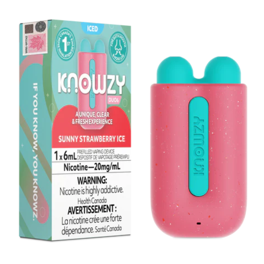 Knowzy Duo6 Disposable - Sunny Strawberry Ice 20mg