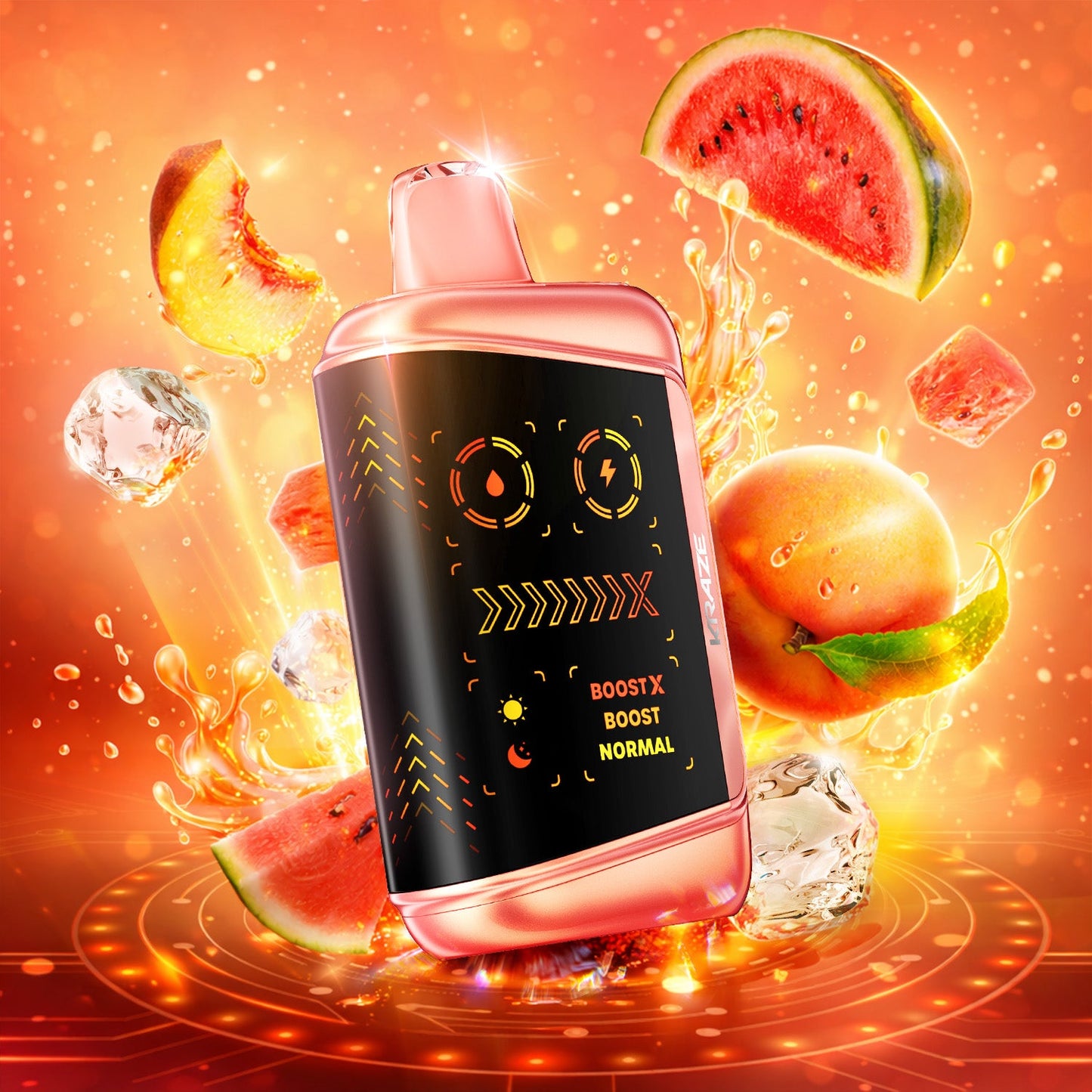 Kraze Mega X 48K Klassic - Peach Watermelon Ice