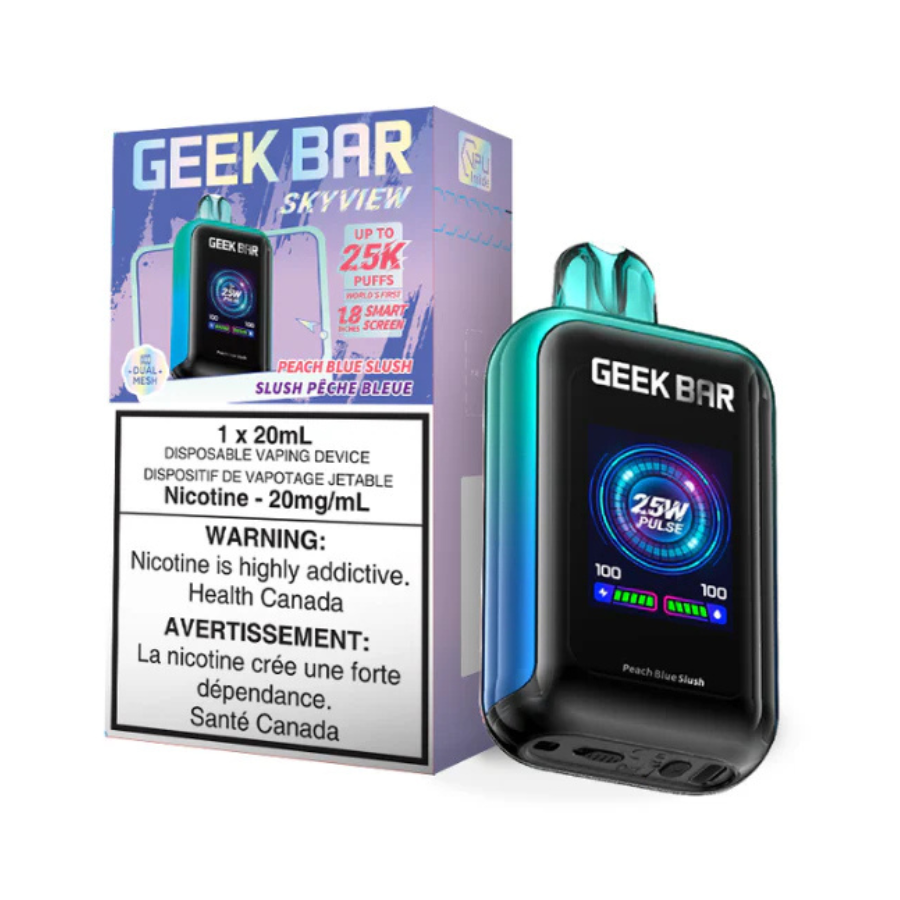 GEEK BAR SKYVIEW 25K PEACH BLUE SLUSH DISPOSABLE VAPE