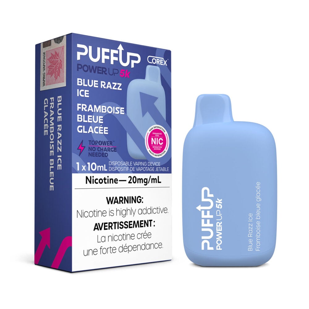 BLUE RAZZ ICE PUFFUP – DISPOSABLE VAPE