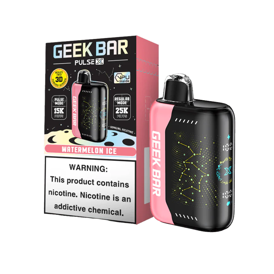Watermelon Ice Geek Bar Pulse X 25000 Puffs Disposable Vape
