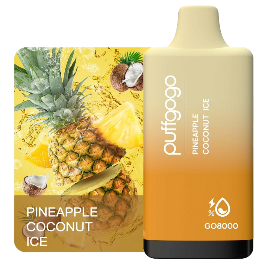 Puffgogo GO8000 Disposable 8000 Puffs - Pineapple Coconut Ice