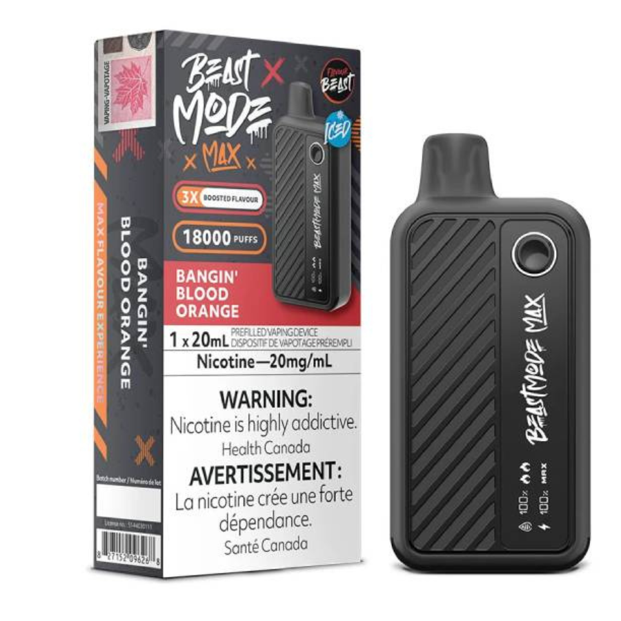 Flavour Beast - Beast Mode Max 18K Disposable: Bangin' Blood Orange, 20ML
