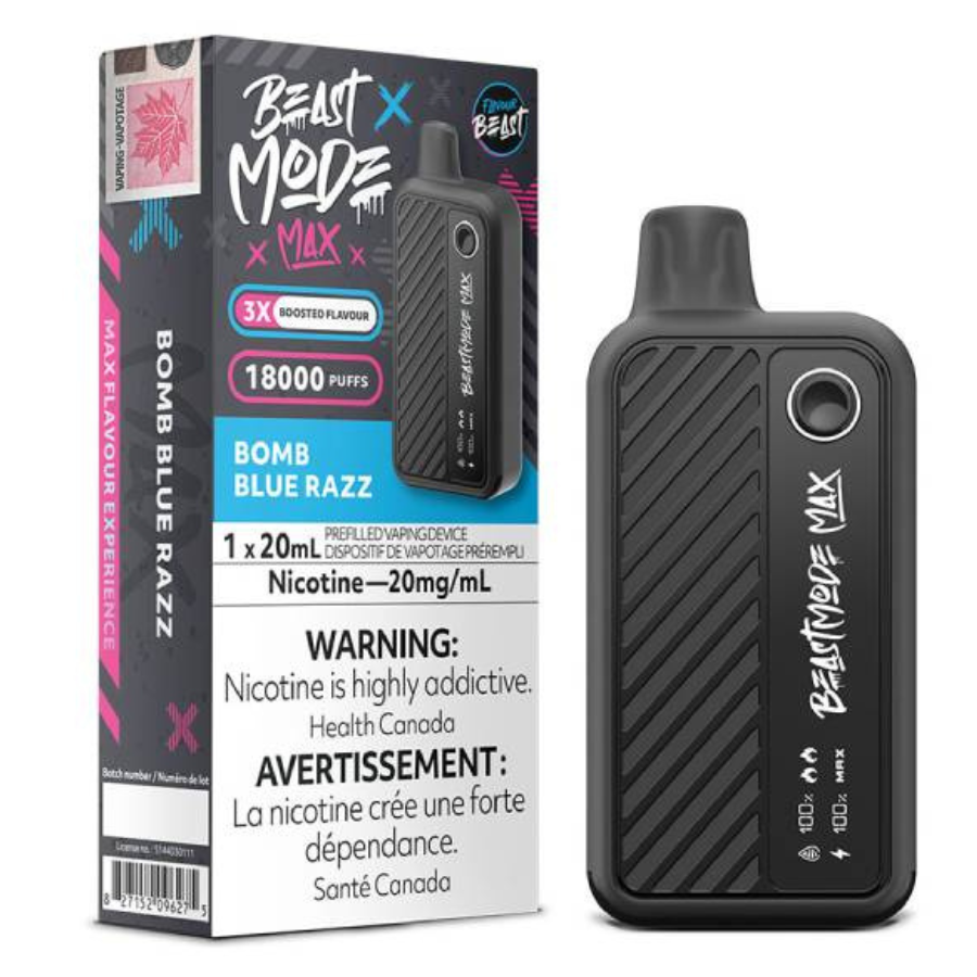 Flavour Beast - Beast Mode Max 18K Disposable: Bomb Blue Razz, 20ML