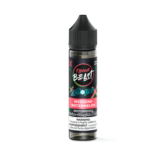 FLAVOUR BEAST SALT - WEEKEND WATERMELON ICED 60ML - 60 ML / 20 MG