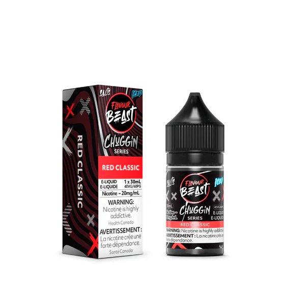 FLAVOUR BEAST SALT - CHUGGIN' RED CLASSIC ICED 30ML