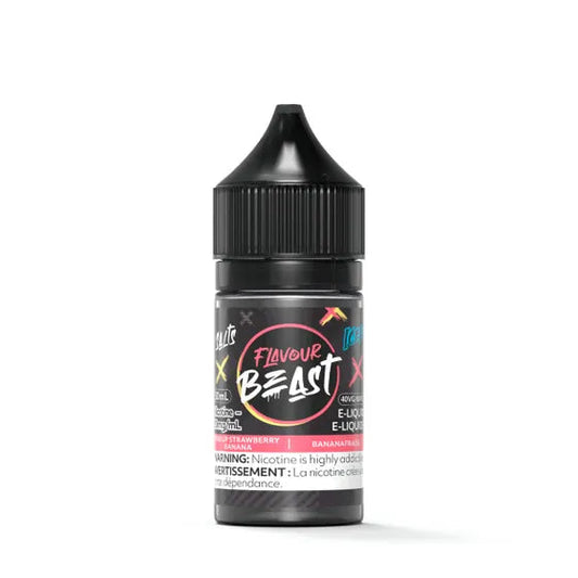 FLAVOUR BEAST SALT - STR8 UP STRAWBERRY BANANA ICED 30ML