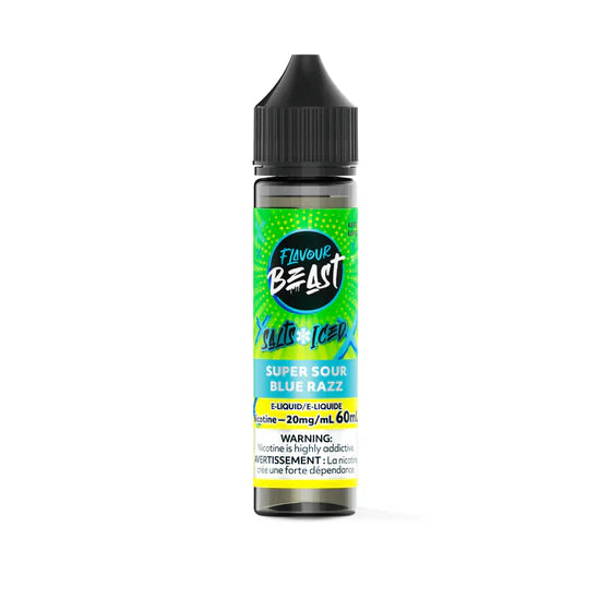 FLAVOUR BEAST SALT - SUPER SOUR BLUE RAZZ ICED 60ML