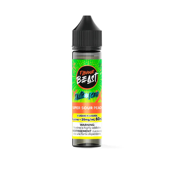 FLAVOUR BEAST SALT - SUPER SOUR PEACH ICED 60ML